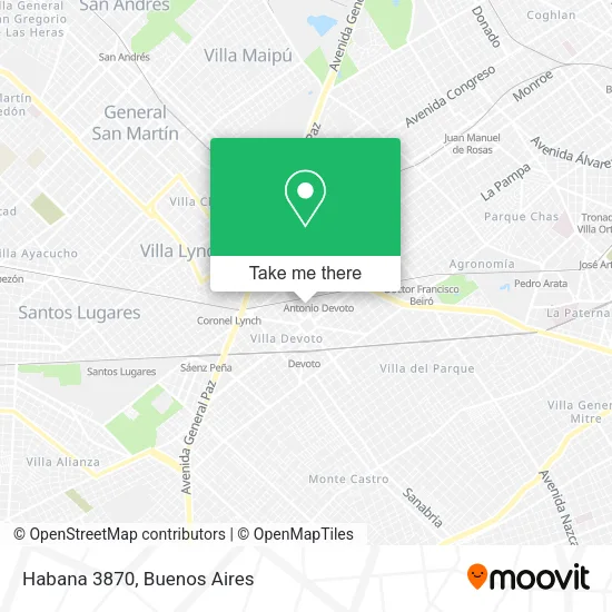 Mapa de Habana 3870
