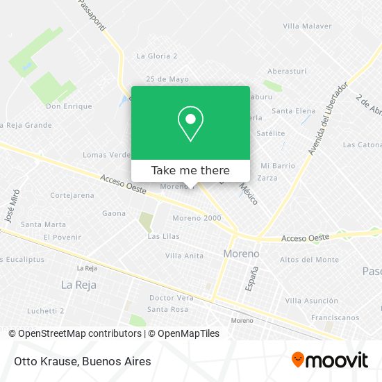Mapa de Otto Krause