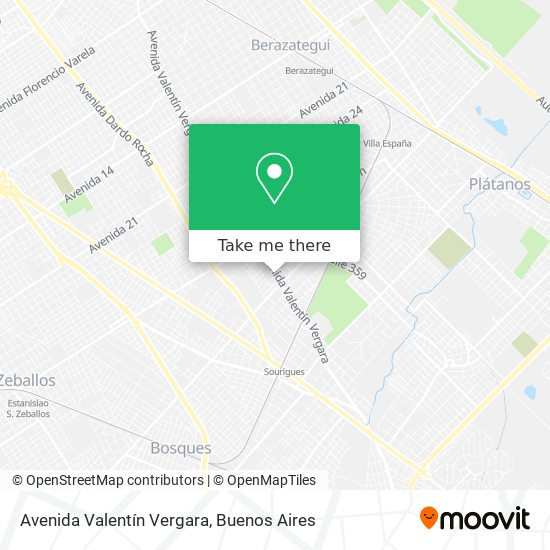 Mapa de Avenida Valentín Vergara