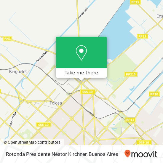 Rotonda Presidente Néstor Kirchner map