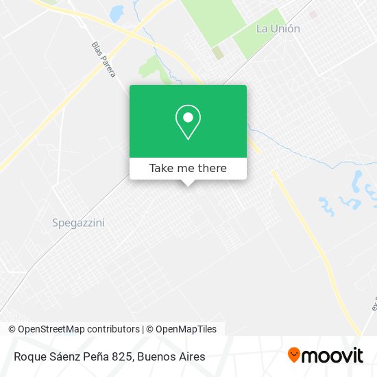 Mapa de Roque Sáenz Peña 825