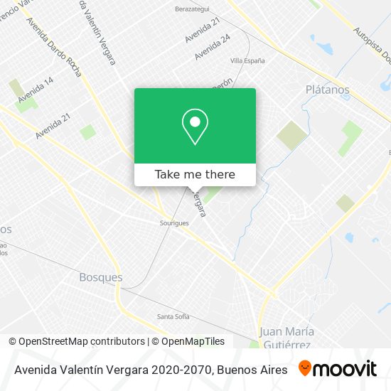 Avenida Valentín Vergara 2020-2070 map