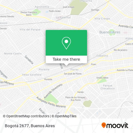 Bogotá 2677 map