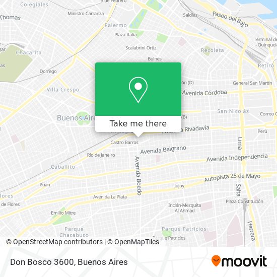 Don Bosco 3600 map