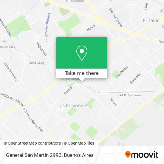 General San Martín 2993 map