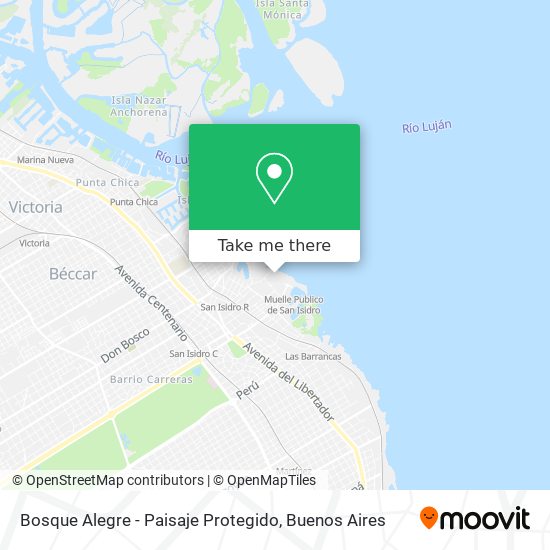 Bosque Alegre - Paisaje Protegido map