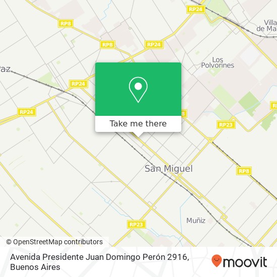 Avenida Presidente Juan Domingo Perón 2916 map