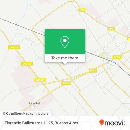 Florencio Ballesteros 1125 map