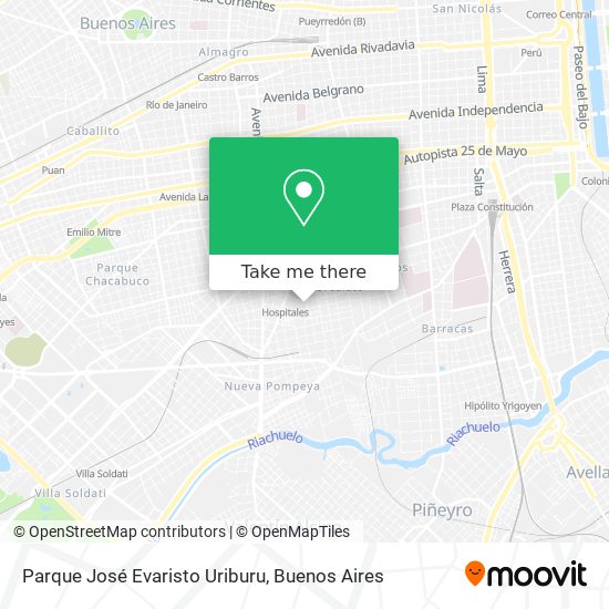 Parque José Evaristo Uriburu map