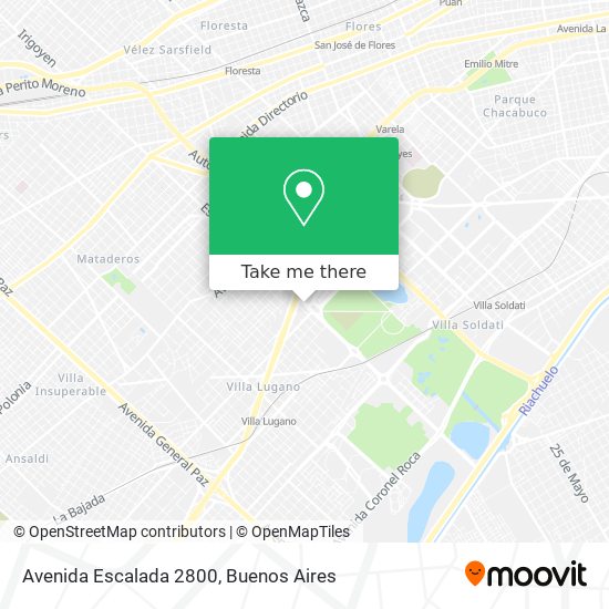 Mapa de Avenida Escalada 2800