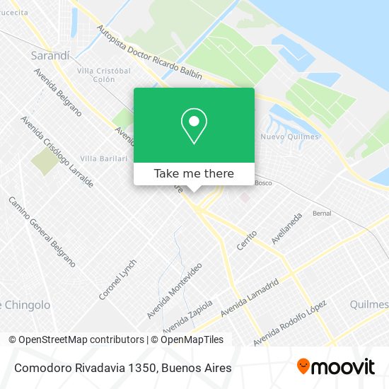 Comodoro Rivadavia 1350 map