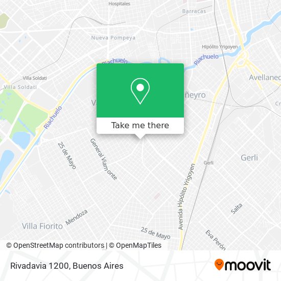 Mapa de Rivadavia 1200