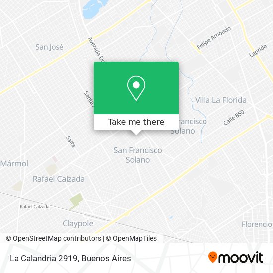 Mapa de La Calandria 2919