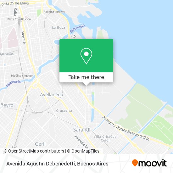 Avenida Agustín Debenedetti map