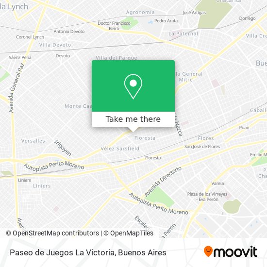 Paseo de Juegos La Victoria map