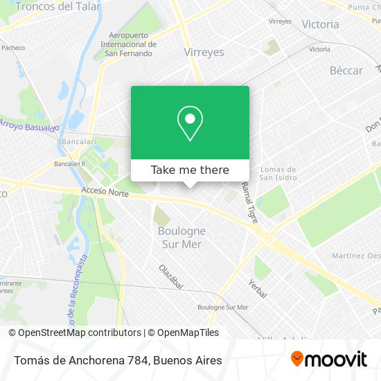 Tomás de Anchorena 784 map