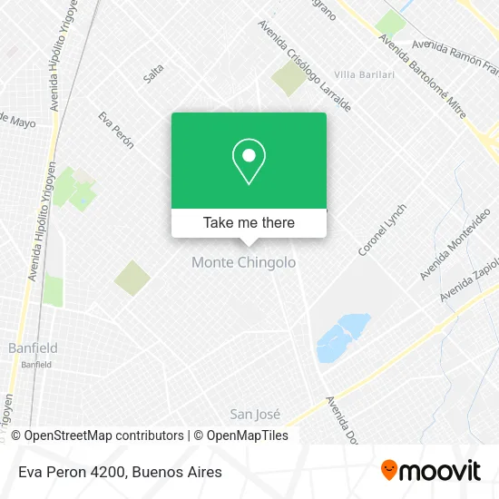 Eva Peron 4200 map