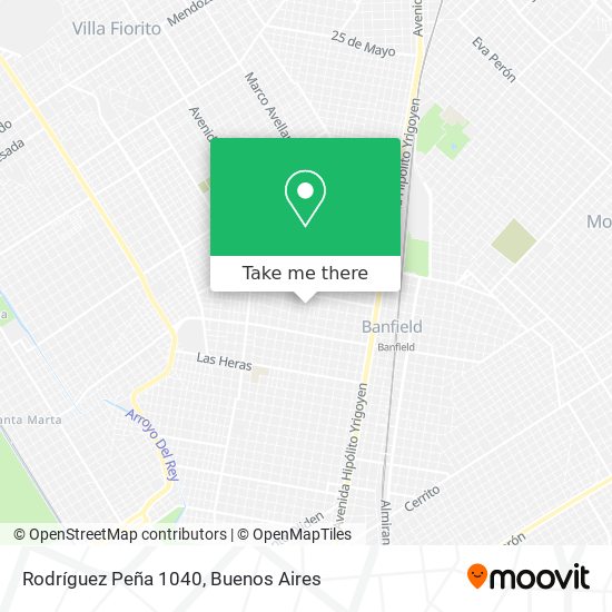 Mapa de Rodríguez Peña 1040