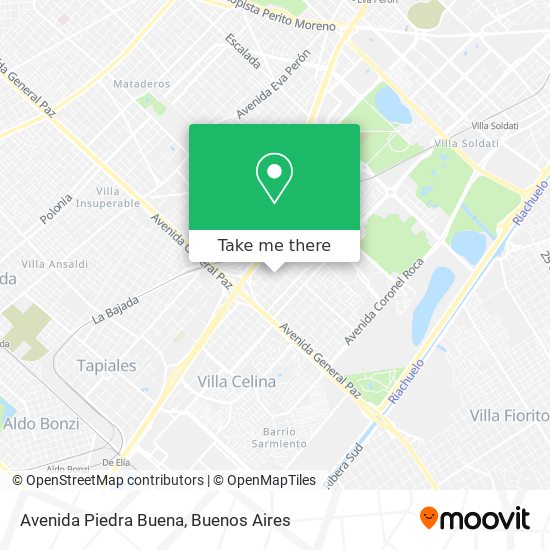 Mapa de Avenida Piedra Buena