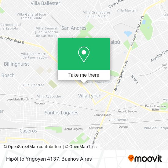 Hipólito Yrigoyen 4137 map