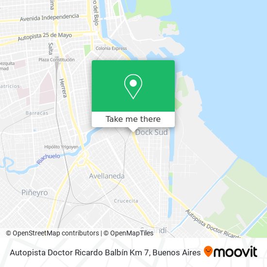 Mapa de Autopista Doctor Ricardo Balbín Km 7