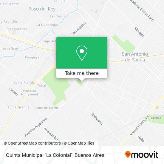 Quinta Municipal "La Colonial" map