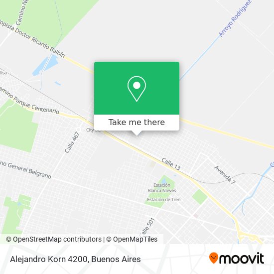 Mapa de Alejandro Korn 4200