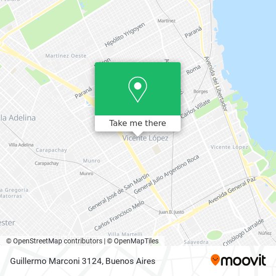 Guillermo Marconi 3124 map
