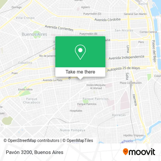 Pavón 3200 map