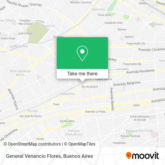 Mapa de General Venancio Flores