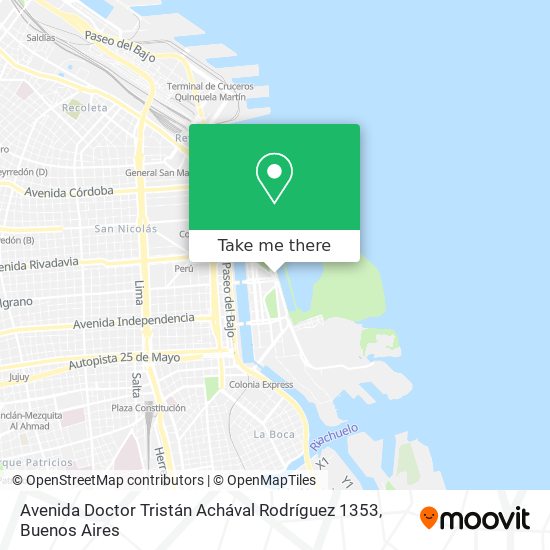 Avenida Doctor Tristán Achával Rodríguez 1353 map