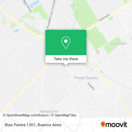 Blas Parera 1301 map