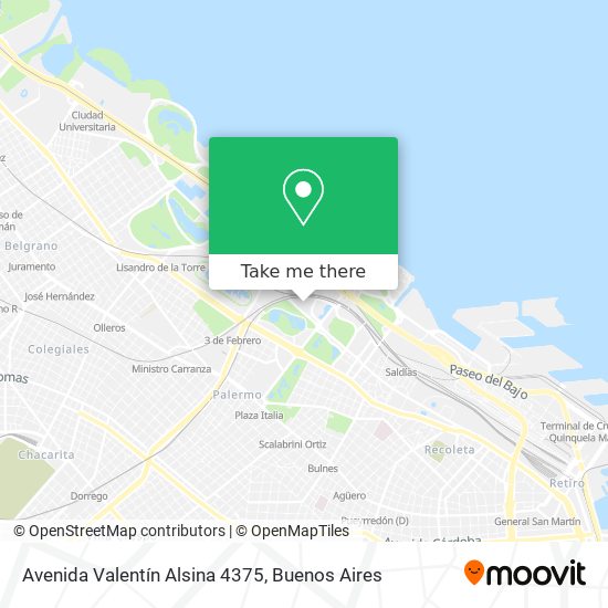 Mapa de Avenida Valentín Alsina 4375