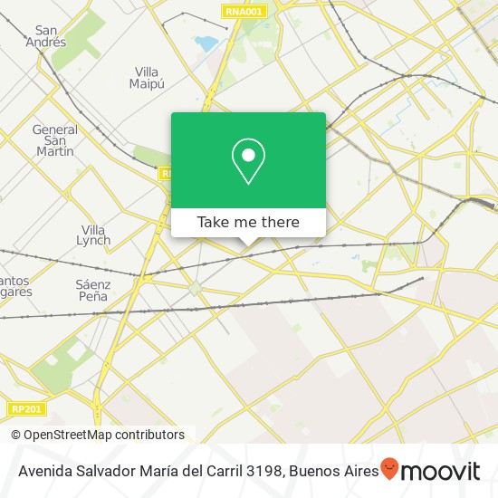 Avenida Salvador María del Carril 3198 map