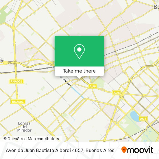 Avenida Juan Bautista Alberdi 4657 map