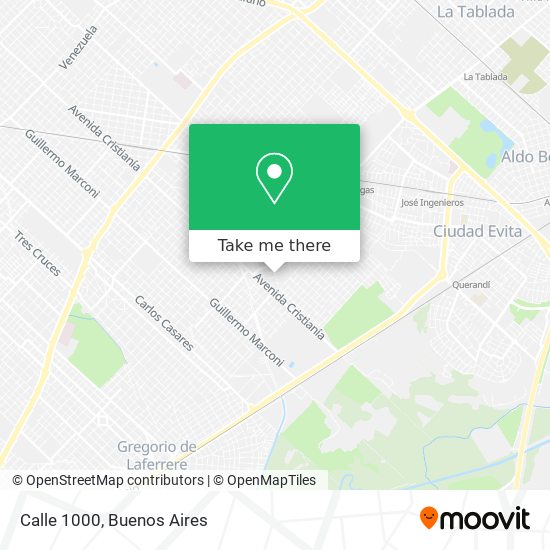 Calle 1000 map