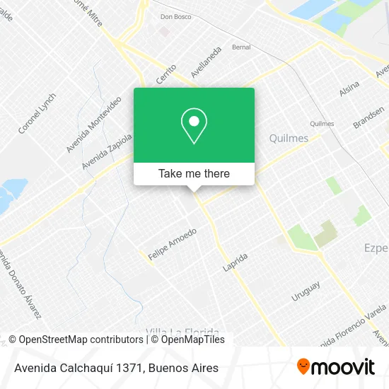 Avenida Calchaquí 1371 map