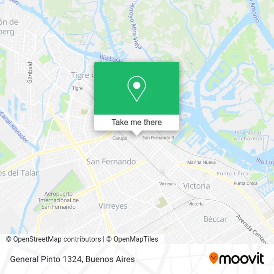 General Pinto 1324 map