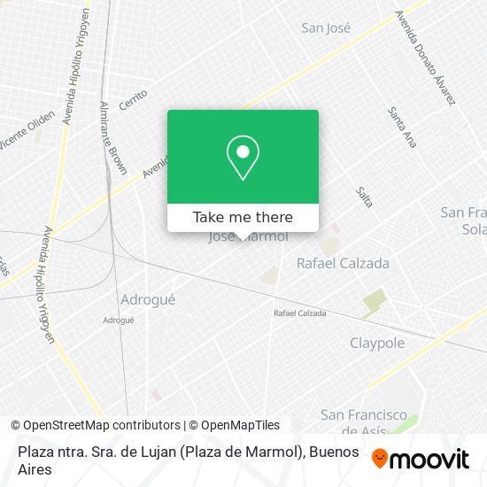 Plaza ntra. Sra. de Lujan (Plaza de Marmol) map