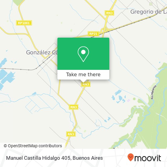 Manuel Castilla Hidalgo 405 map