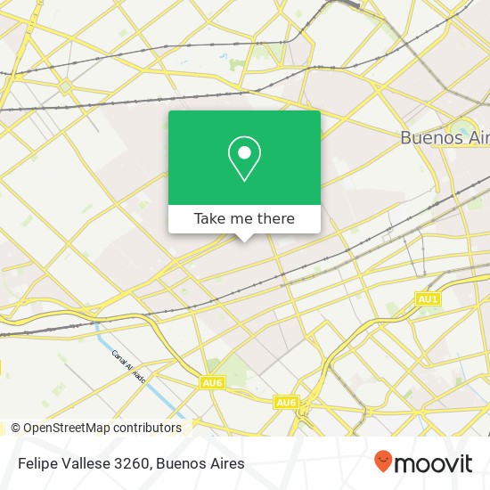 Felipe Vallese 3260 map