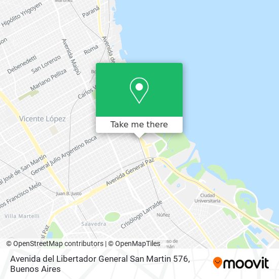 Mapa de Avenida del Libertador General San Martin 576