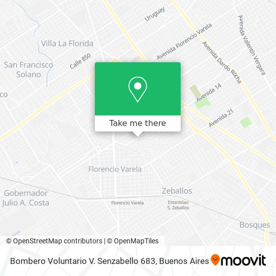 Bombero Voluntario V. Senzabello 683 map