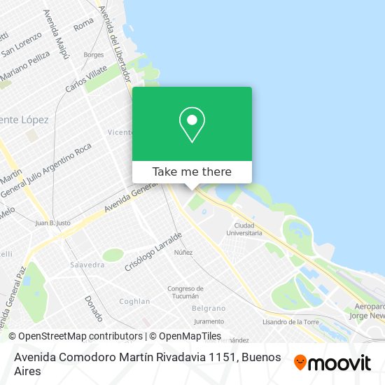 Avenida Comodoro Martín Rivadavia 1151 map