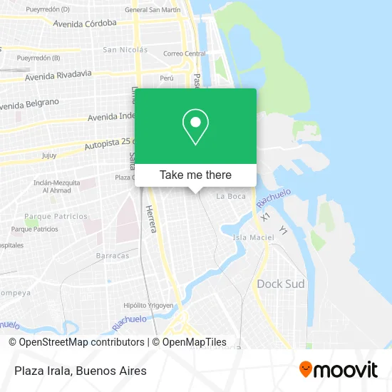 Plaza Irala map