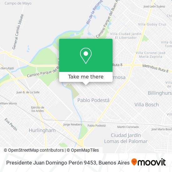 Mapa de Presidente Juan Domingo Perón 9453