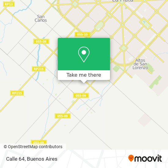 Calle 64 map