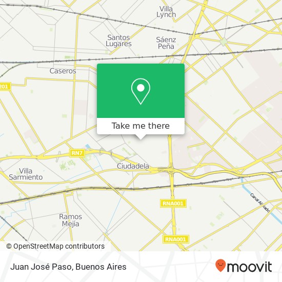 Mapa de Juan José Paso