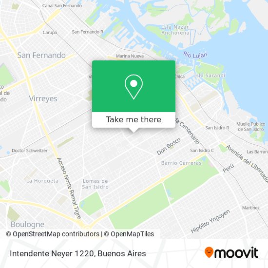 Intendente Neyer 1220 map