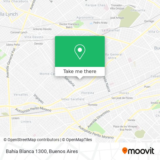 Bahía Blanca 1300 map